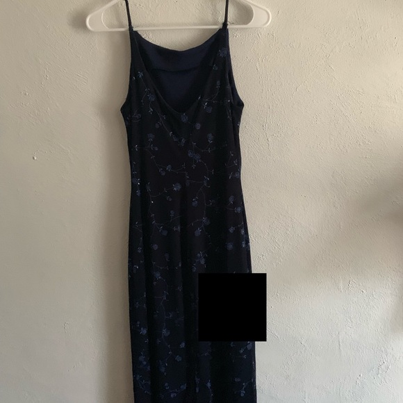 city triangles 90s vintage rose floral prom dress - Picture 5 of 8